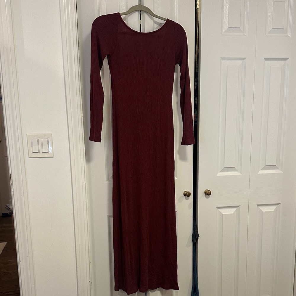 Rachel Pally Deep Red Long Sleeve Dress